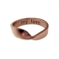Picture of Solid 14K Gold Mobius Ring