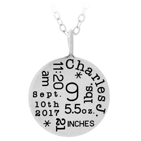 Picture of Silver Birth stat charm